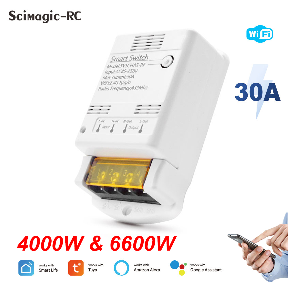 Wifi 30A 6600W 4000W Tuya Smar - Home Automation Technology review and price