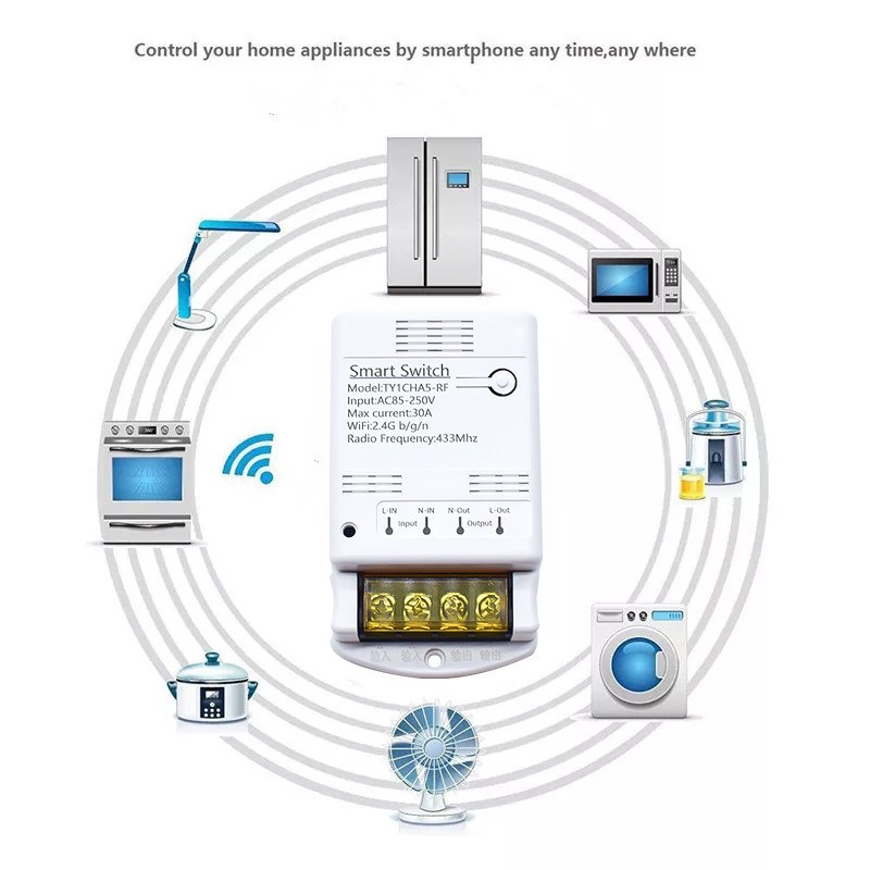 Wifi 30A 6600W 4000W Tuya Smar - Home Automation Technology review and price