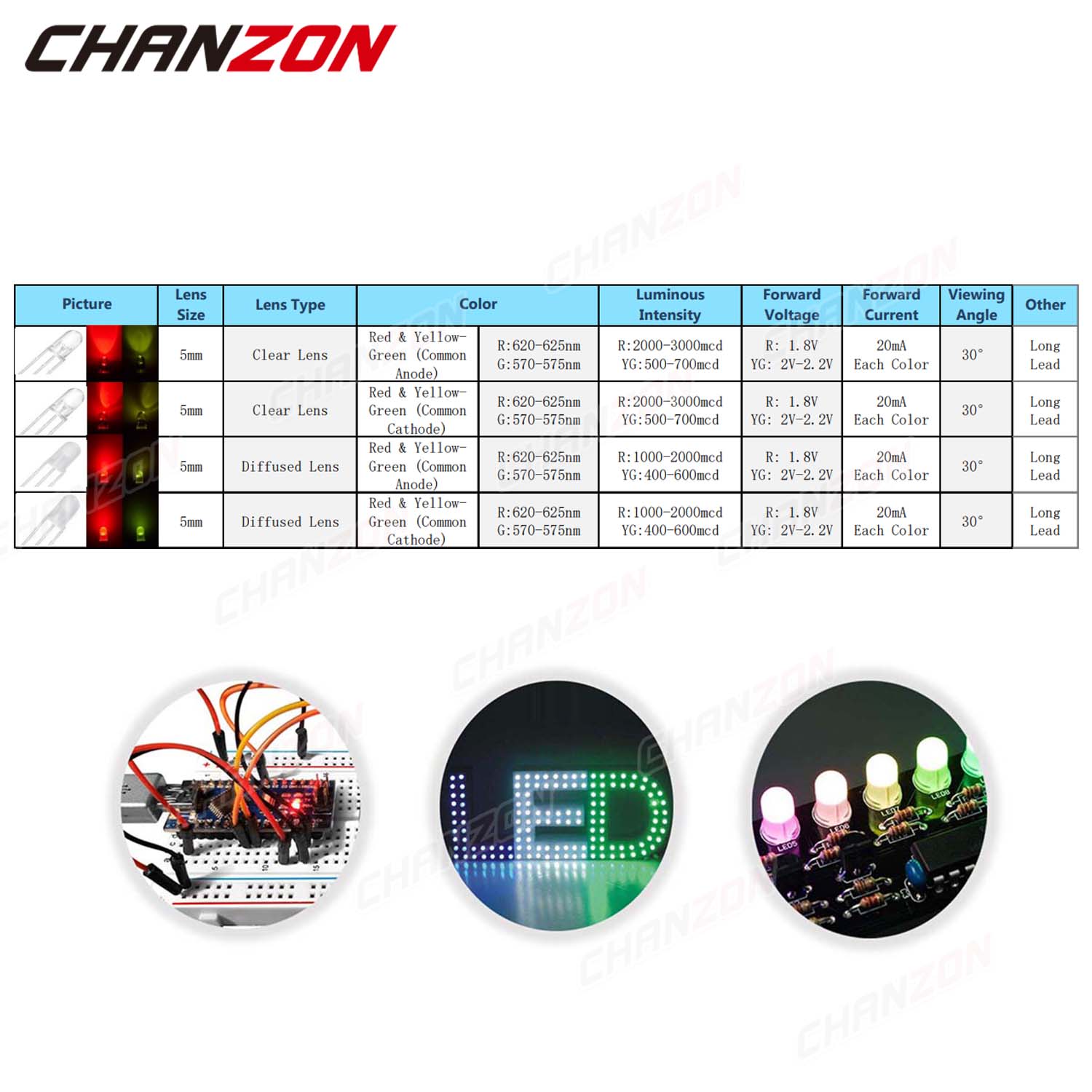 100pcs 5 mm LED Light Emitting - Diy Automation Projects review and price