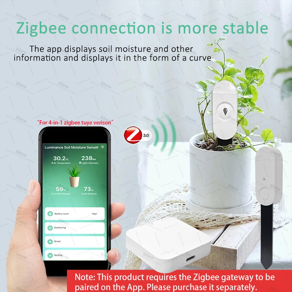 Zigbee Soil Sensor Moisture Te - Home Automation Technology review and price